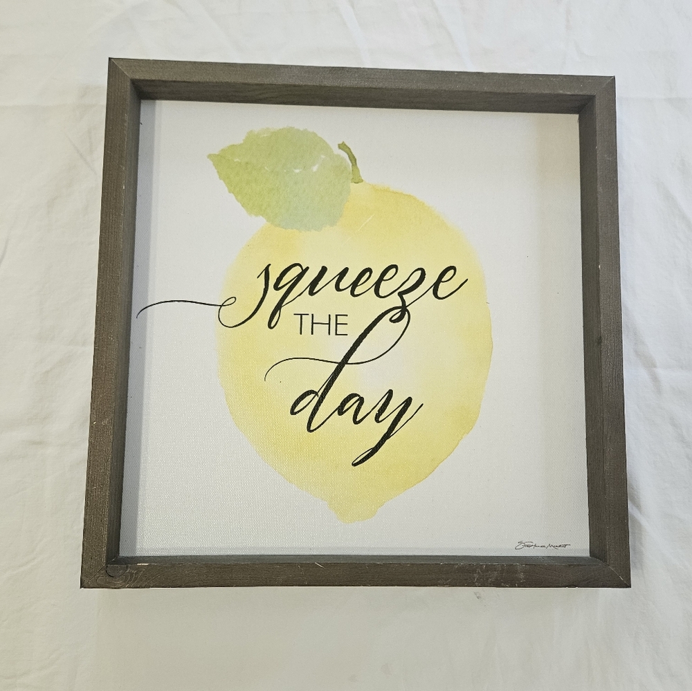 SALE! Squeeze the Day Wall Sign